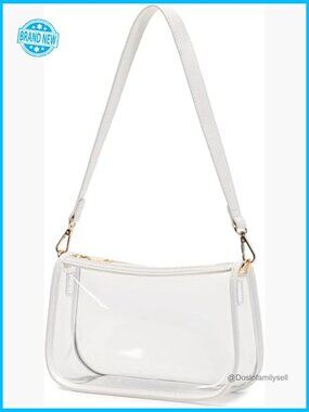 Stadium Approved Clear Tote Handbag PVC Transparent Purse Classic Concert Bag